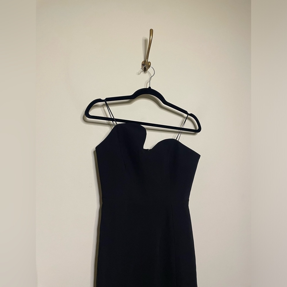 Amanda Uprichard X Revolve Strapless Puzzle Midi Dress in Black - Picture 5 of 7